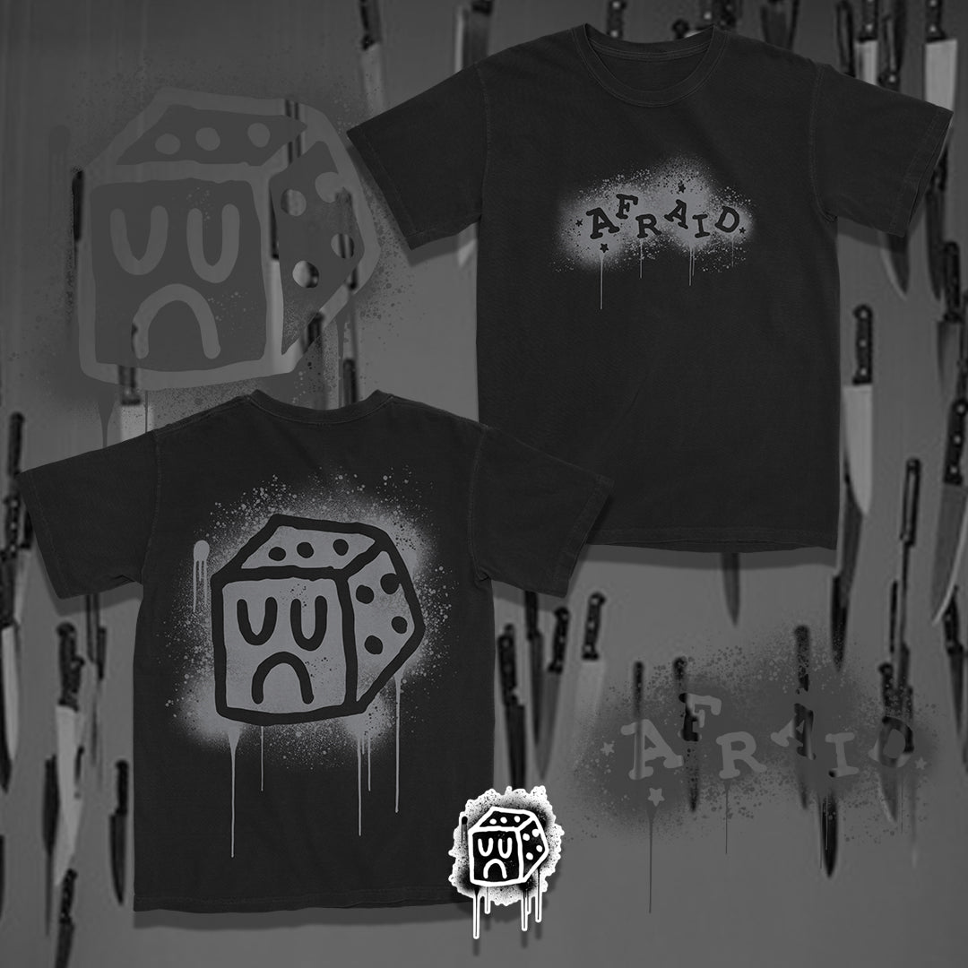 DICEBOY STENCIL SHIRT - BLACK