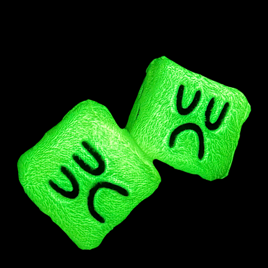 FUZZY DICE BOYS - GLOW IN THE DARK WHITE (SPECIAL EDITION)