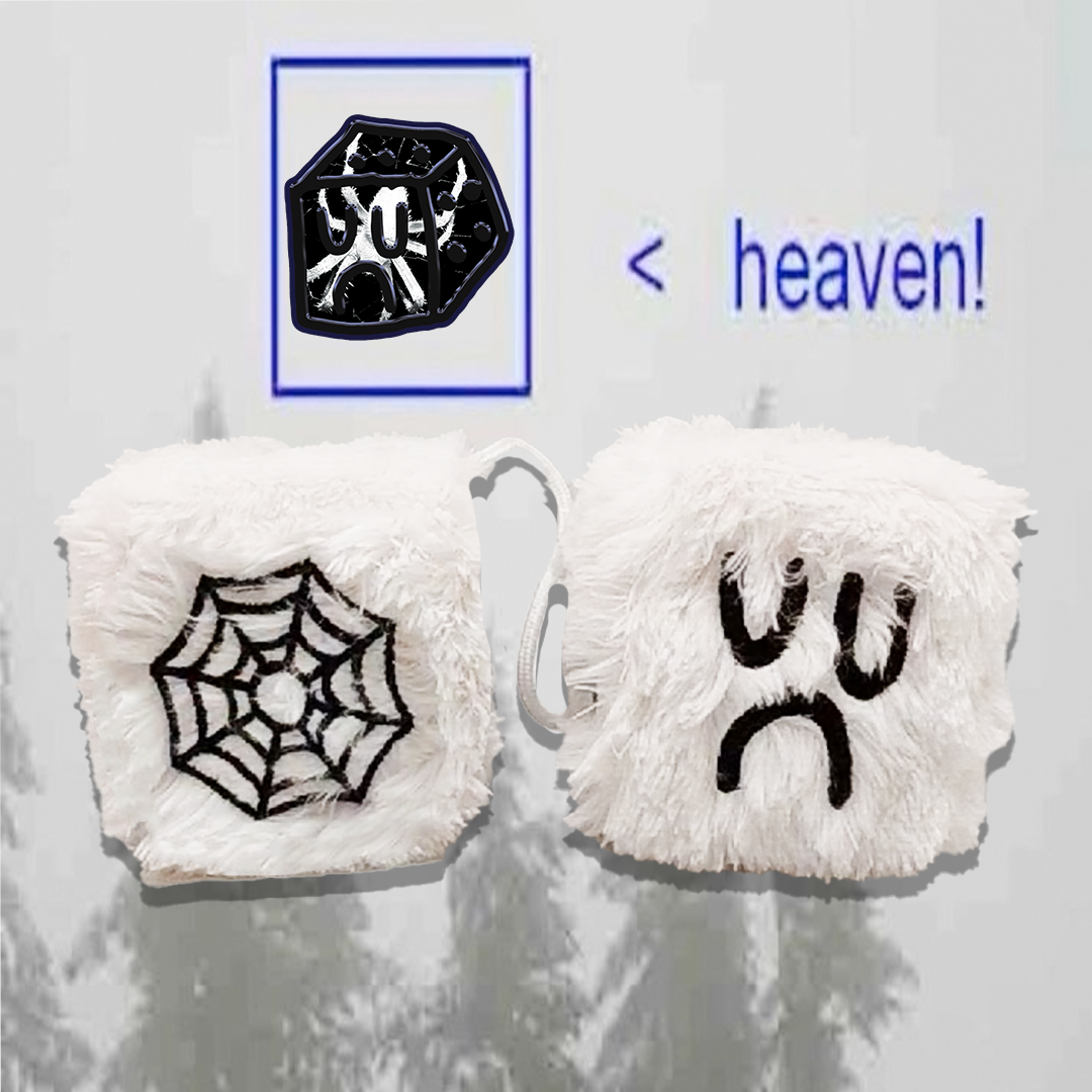 FUZZY DICE BOYS - WHITE SPYDER WEB (SPECIAL 6 YEAR EDITION)