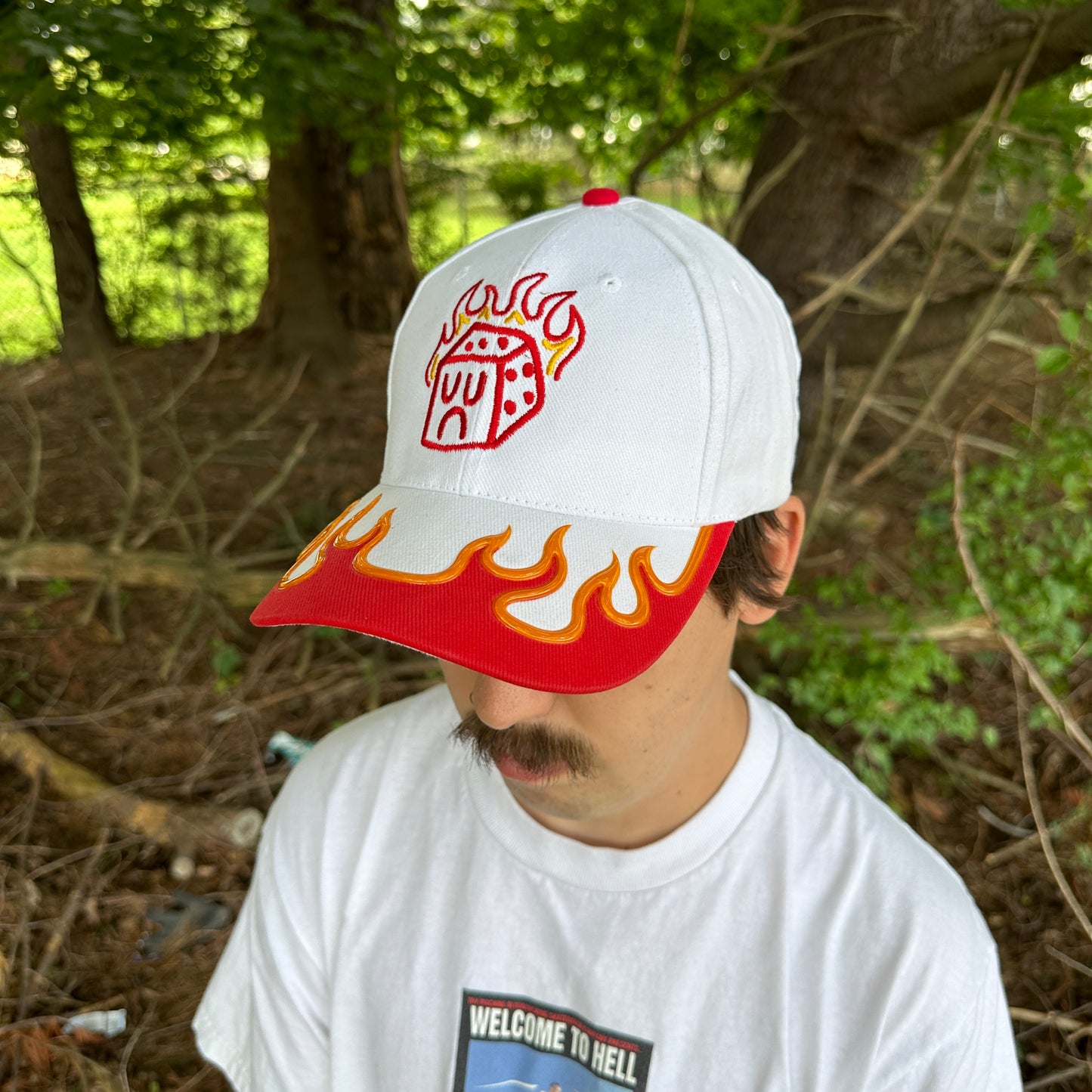 HOT ROD DICEBOY HAT - WHITE