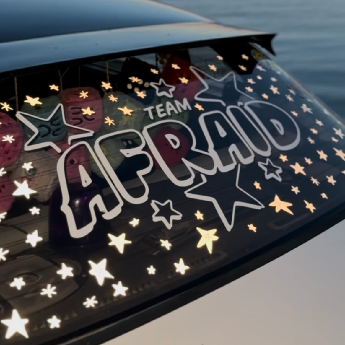 TEAM AFRAID STAR BANNER