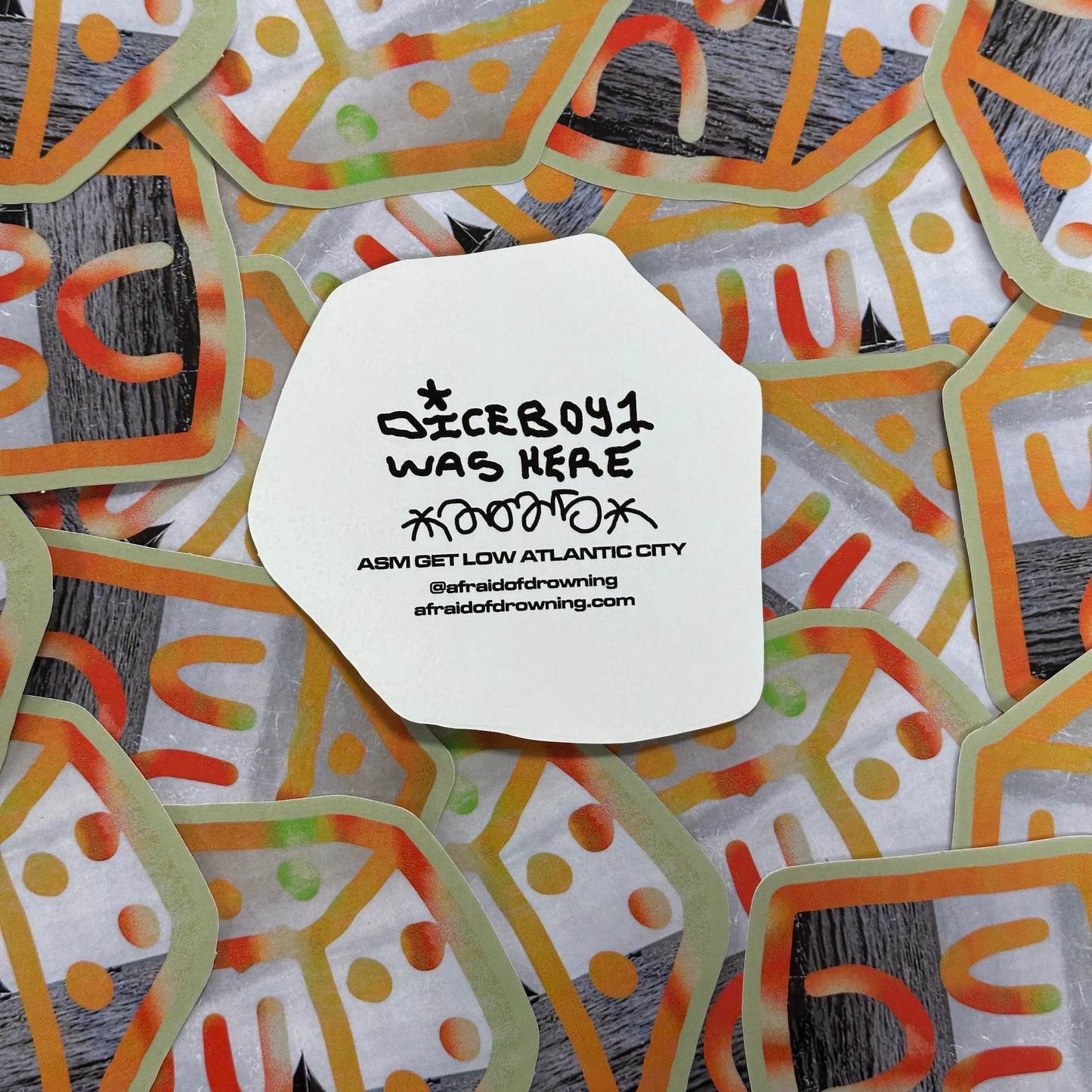 ASM GET LOW ATLANTIC CITY 2025 DICE BOY STICKER