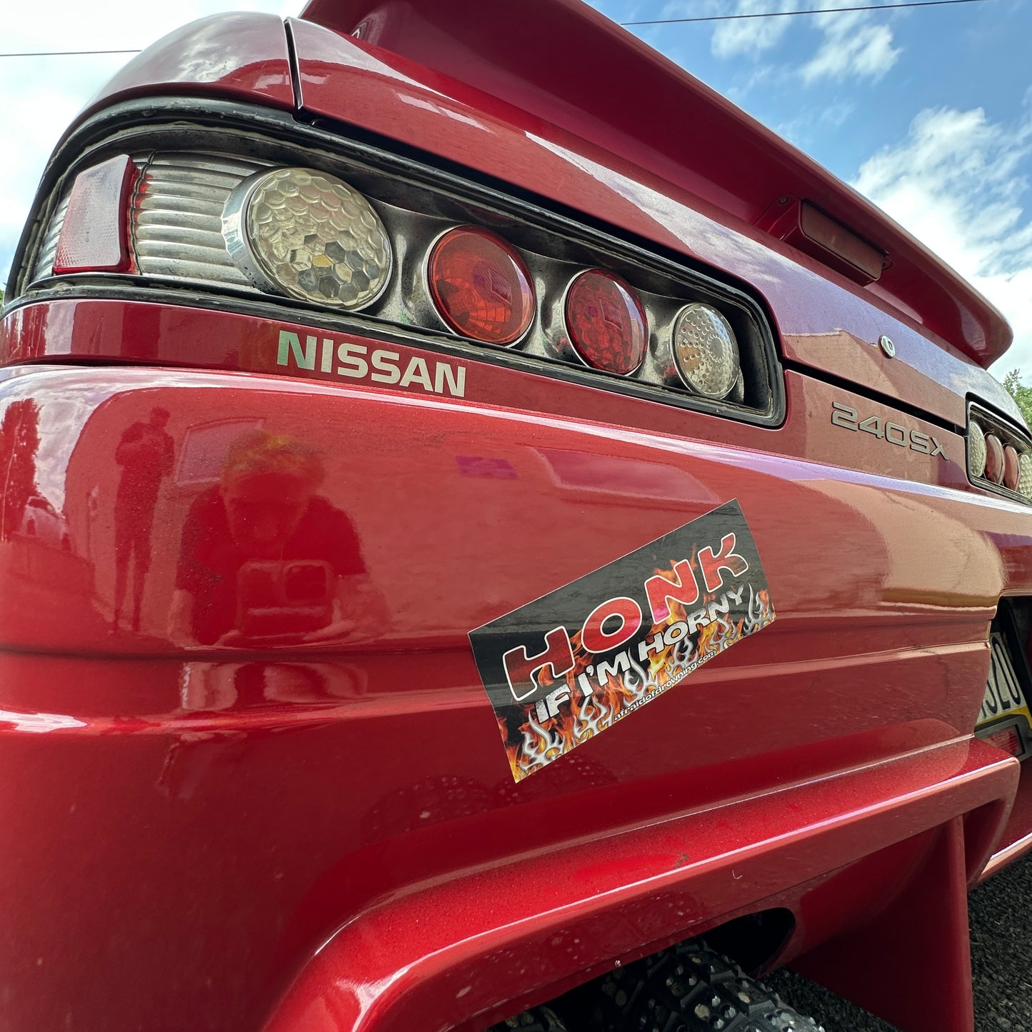 HONK IF I'M HORNY STICKER