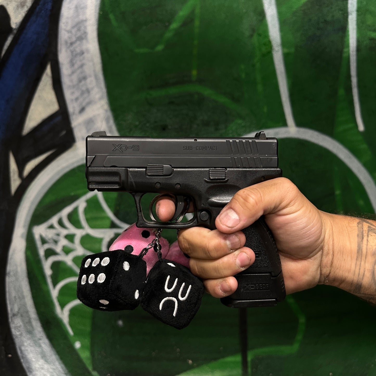 DICEBOY PLUSHIE KEYCHAIN - BLACK