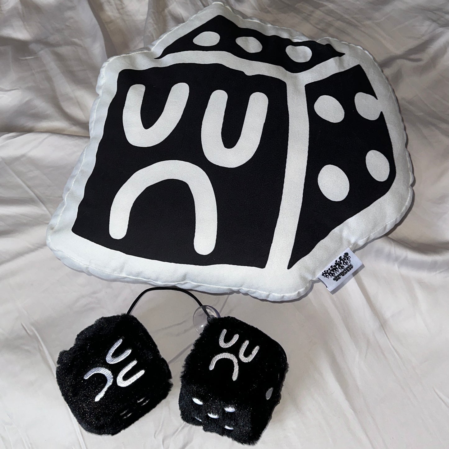 DICEBOY PILLOW - BLACK