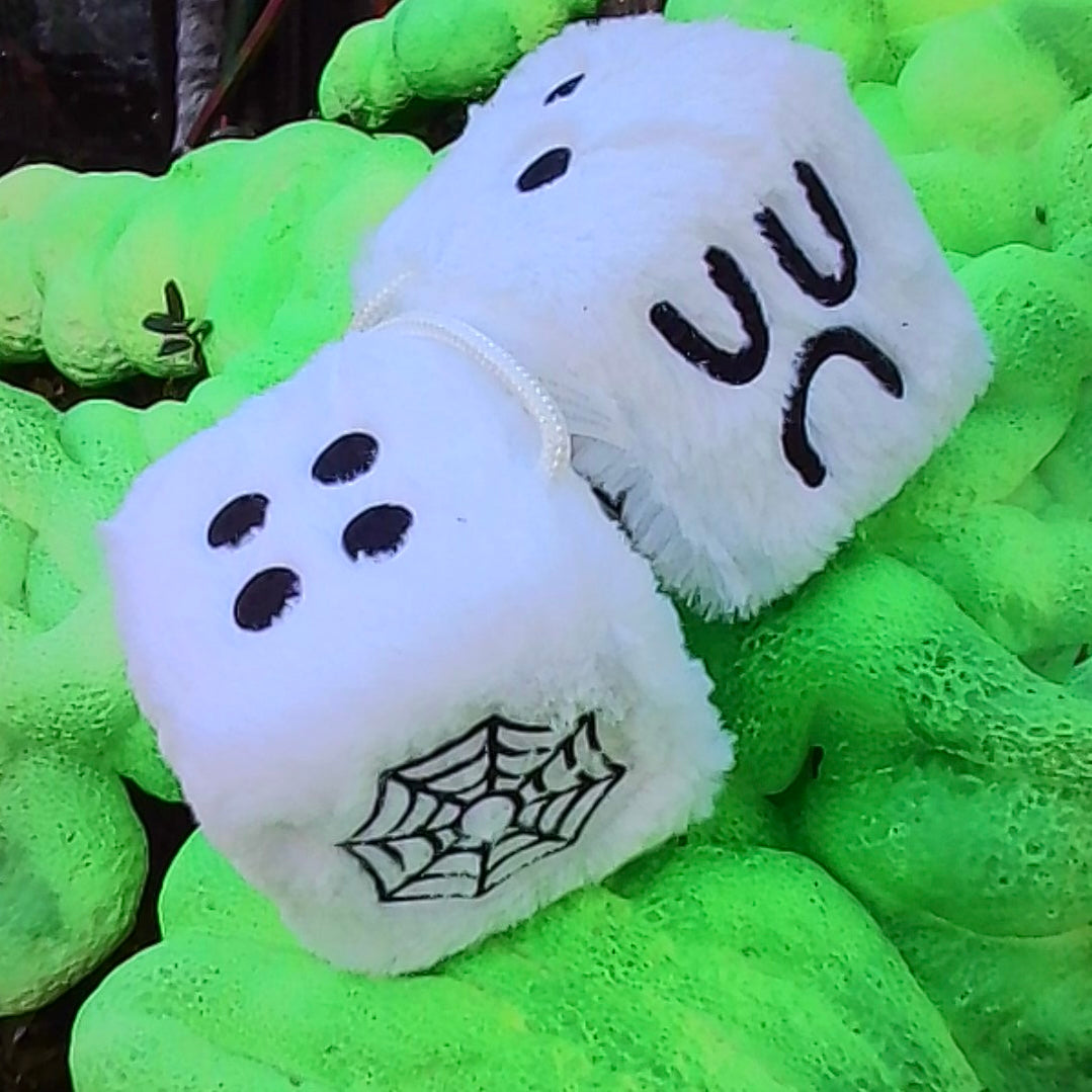 FUZZY DICE BOYS - WHITE SPYDER WEB (SPECIAL 6 YEAR EDITION)