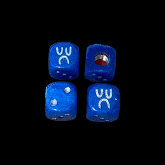 VALVE CAP DICE BOYS - MIDNIGHT BLUE SET