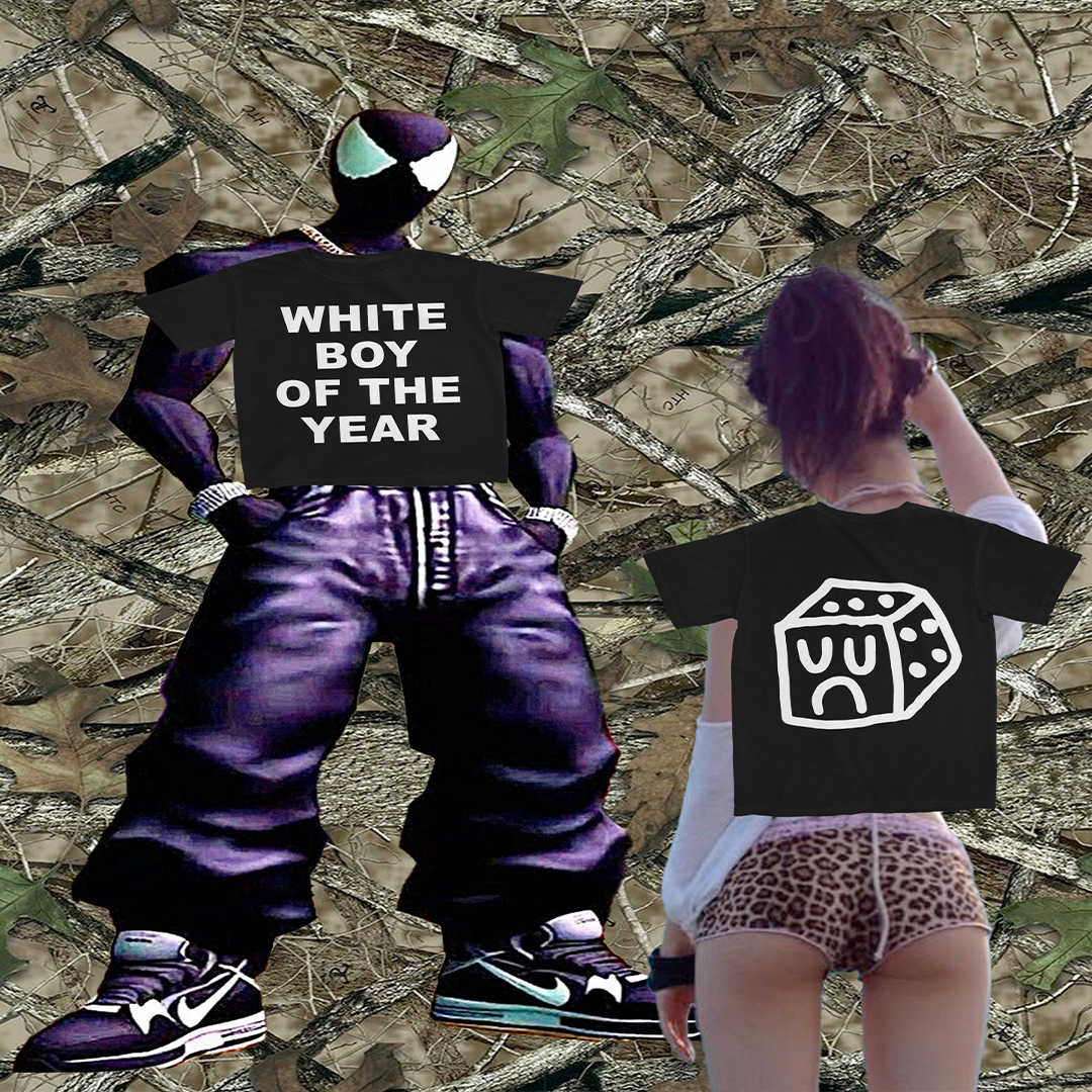 WHITE BOY OF THE YEAR SHIRT - BLACK