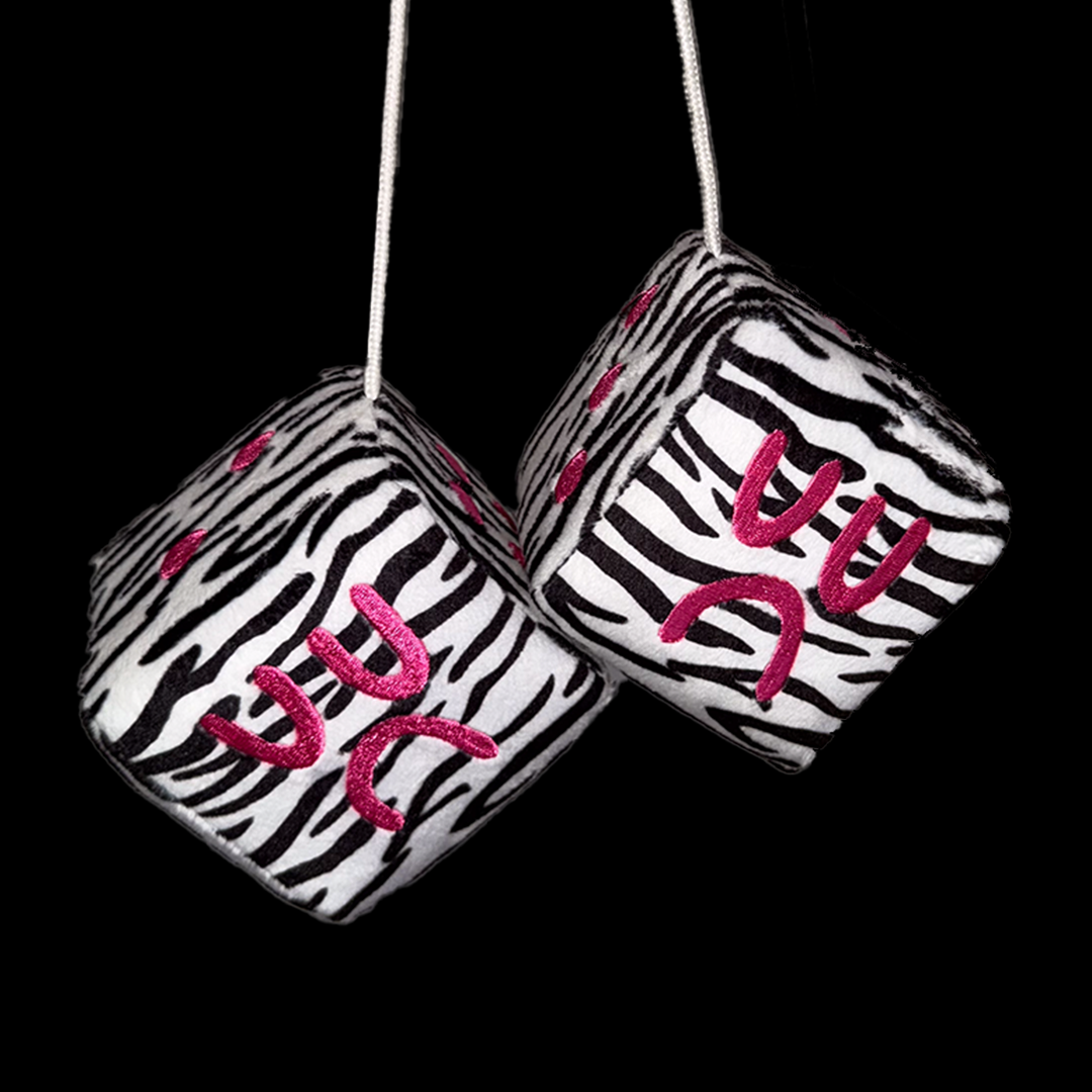 FUZZY DICE BOYS - ZEBRA PRINT (SPECIAL EDITION)
