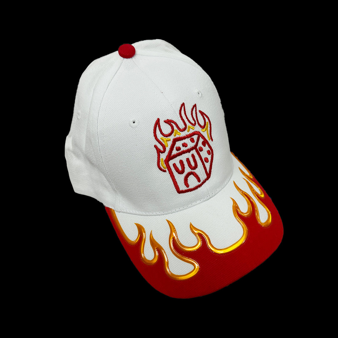 HOT ROD DICEBOY HAT - WHITE