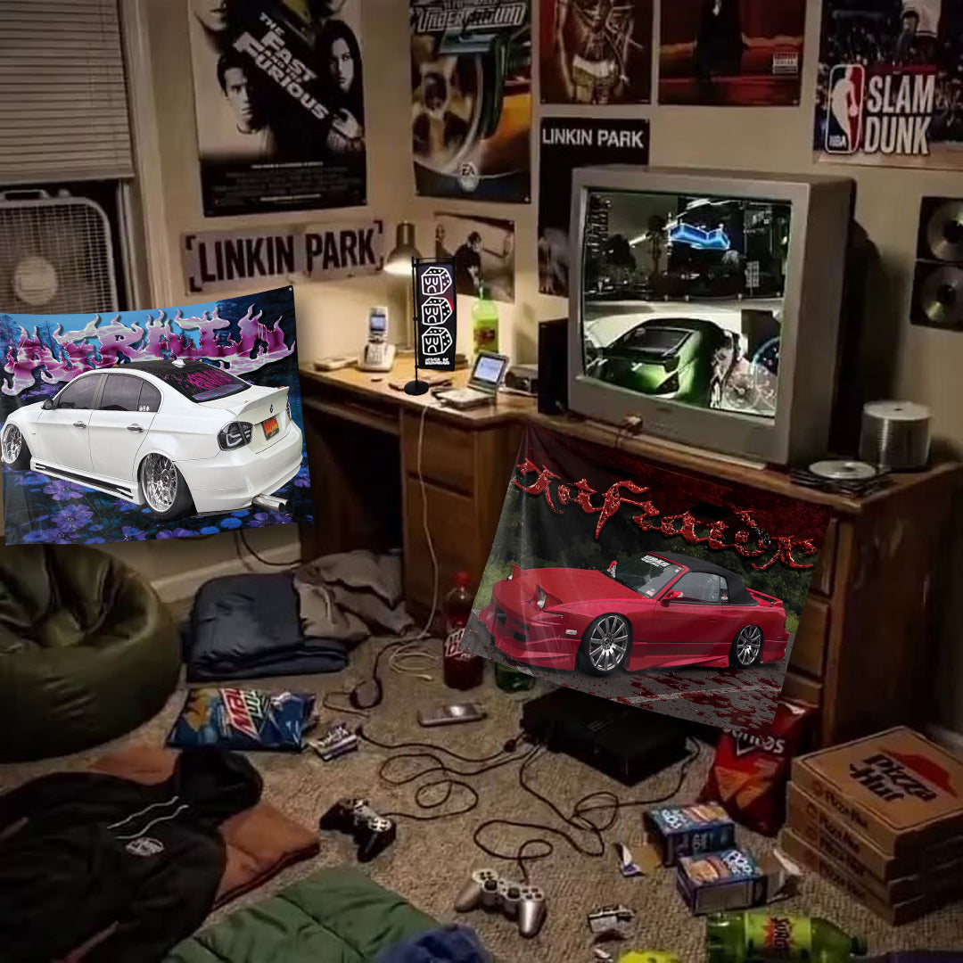 XAFRAIDX 240SX TAPESTRY FLAG