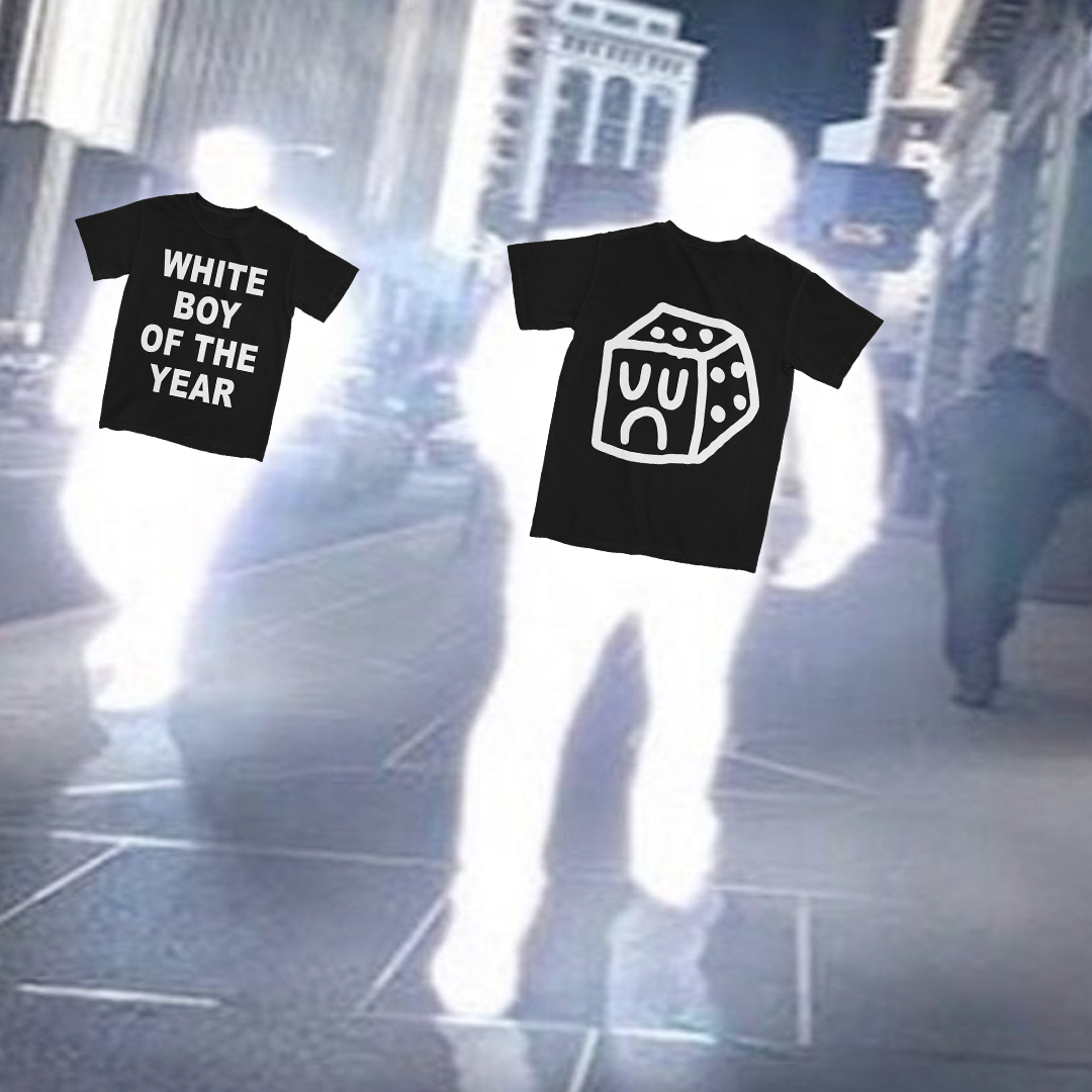 WHITE BOY OF THE YEAR SHIRT - BLACK