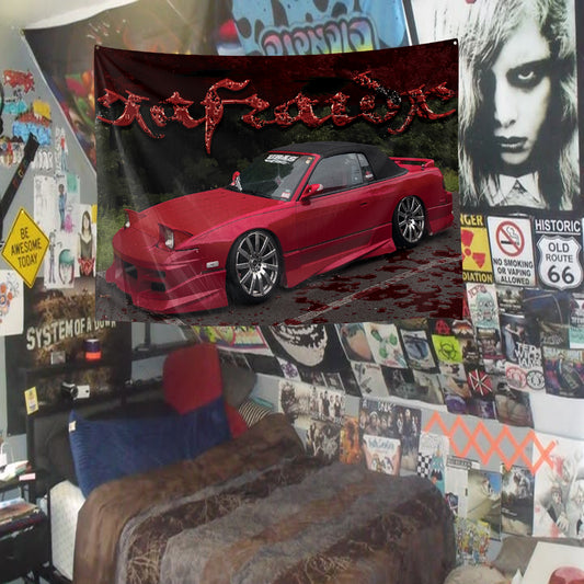 XAFRAIDX 240SX TAPESTRY FLAG