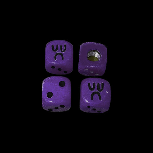 VALVE CAP DICE BOYS - NIGHT SKY PURPLE SET