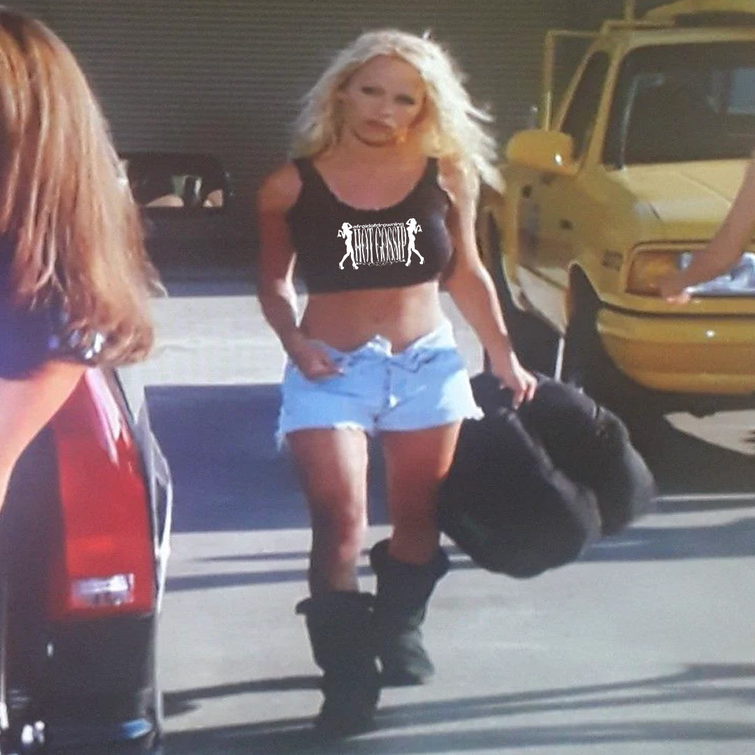 MAKE ME BAD CROP TANK TOP - BLACK ( PRE - ORDER )