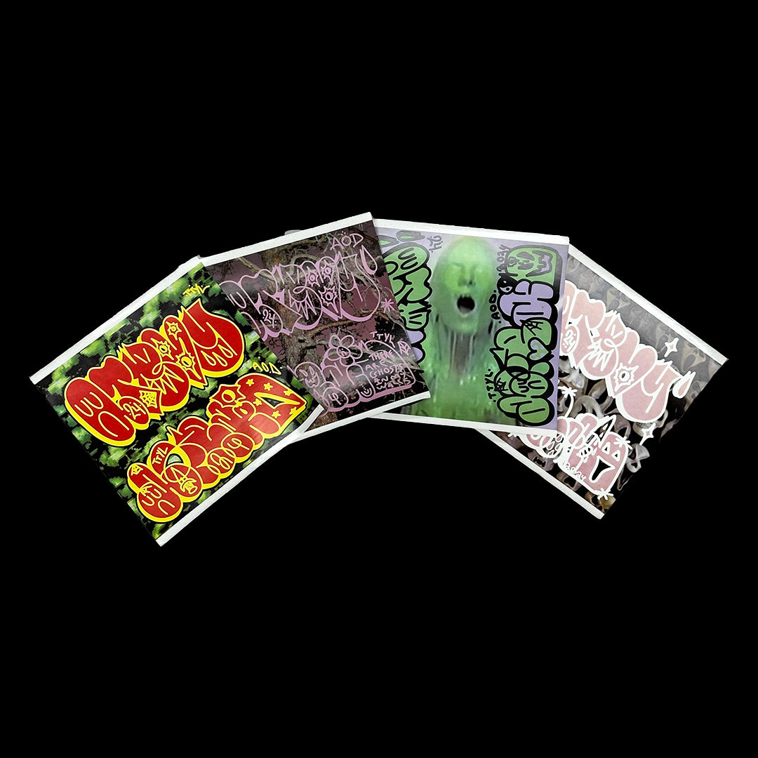 Sticker Throwies THROWIE EGGSHELL STICKER PACK OF 4 – afraidofdrowning