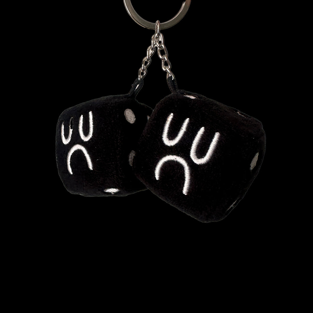 DICEBOY PLUSHIE KEYCHAIN - BLACK