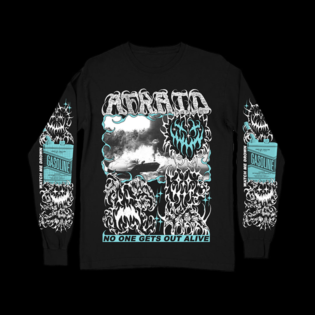 NO ONE GETS OUT ALIVE LONG SLEEVE SHIRT - BLACK