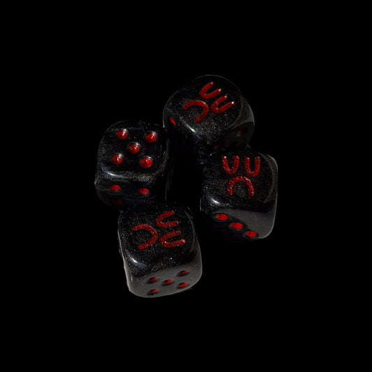 VALVE CAP DICE BOYS - BLACK & RED SET