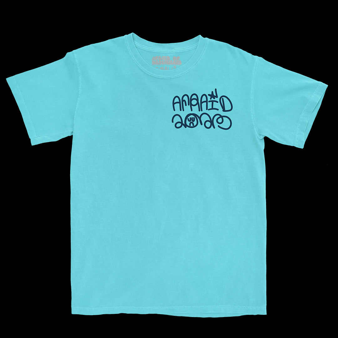 AFRAID 2023 DICE BOY SHIRT - AQUA / NAVY