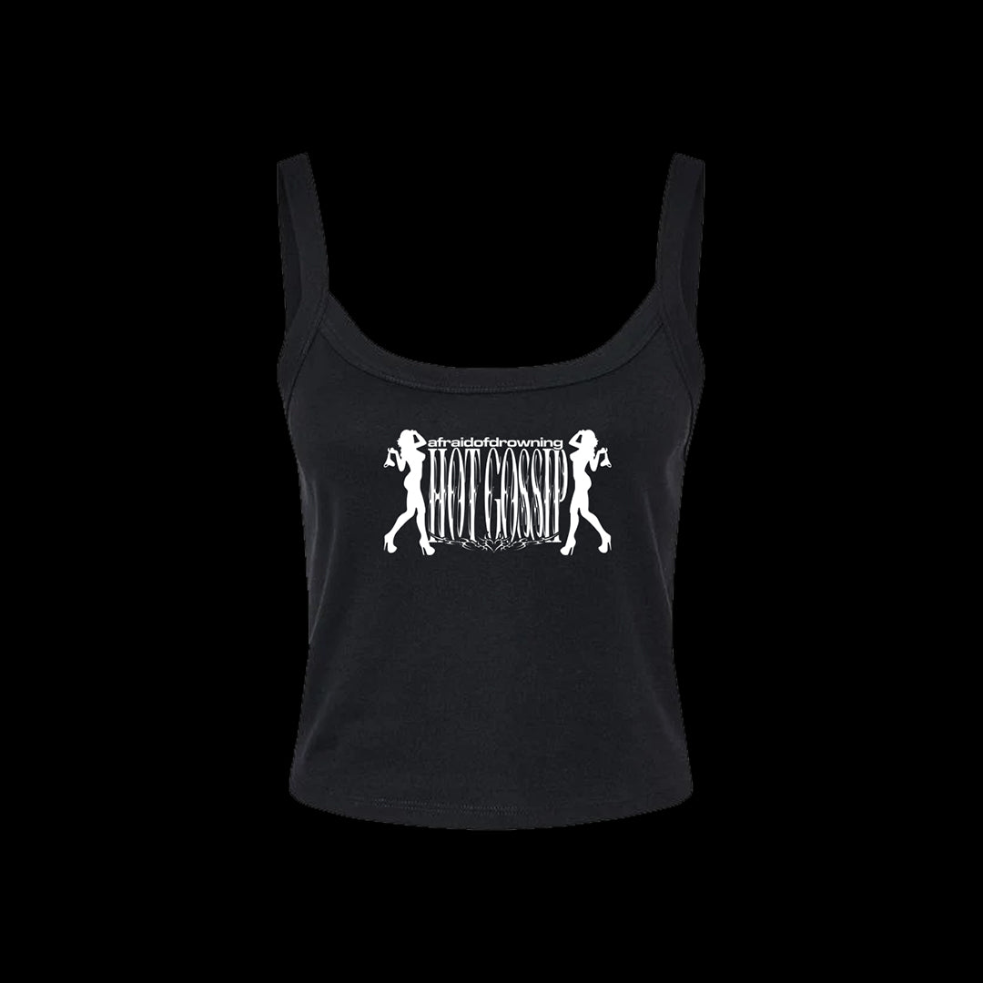 MAKE ME BAD CROP TANK TOP - BLACK ( PRE - ORDER )