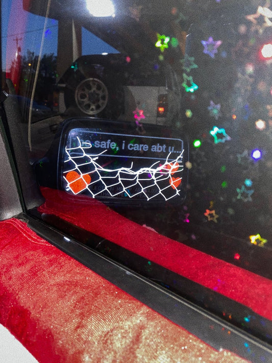 HOLE IN THE FENCE MIRROR STICKER