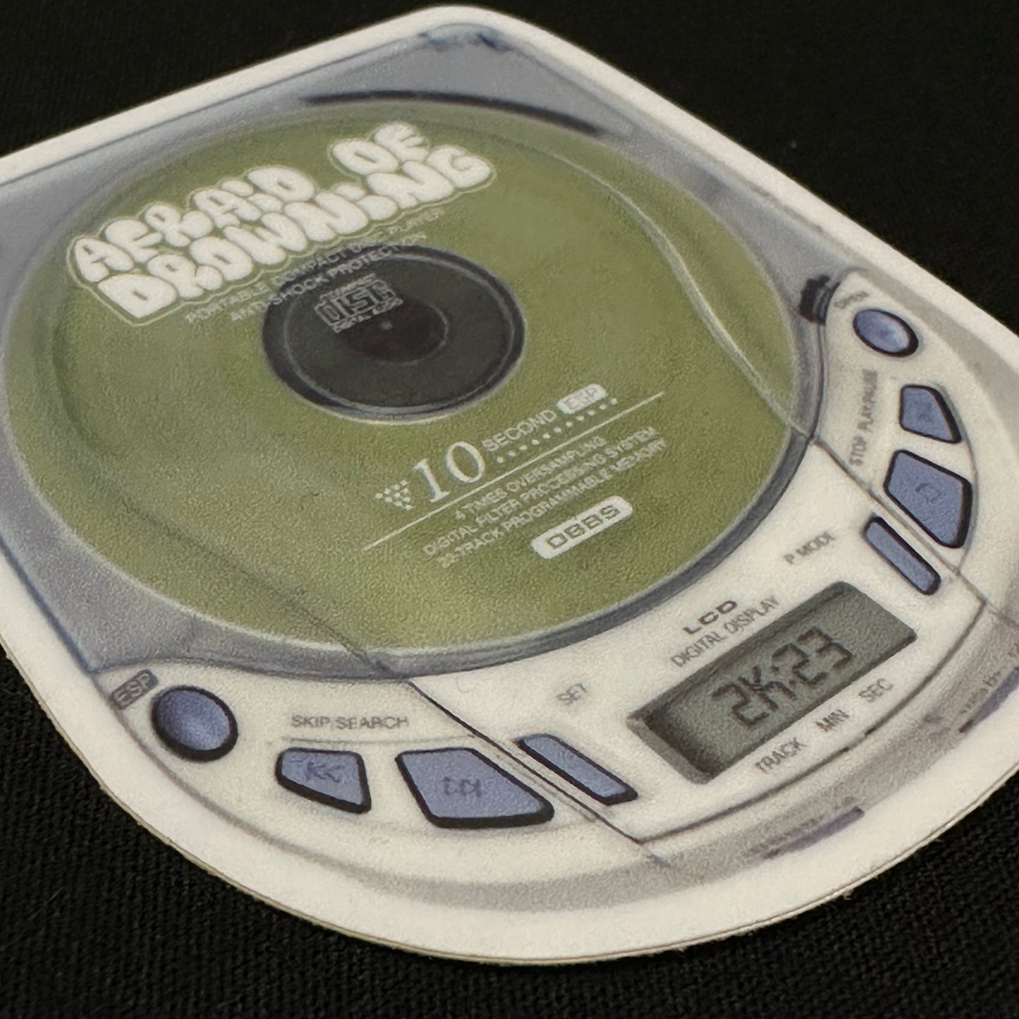 CD PLAYER STICKER