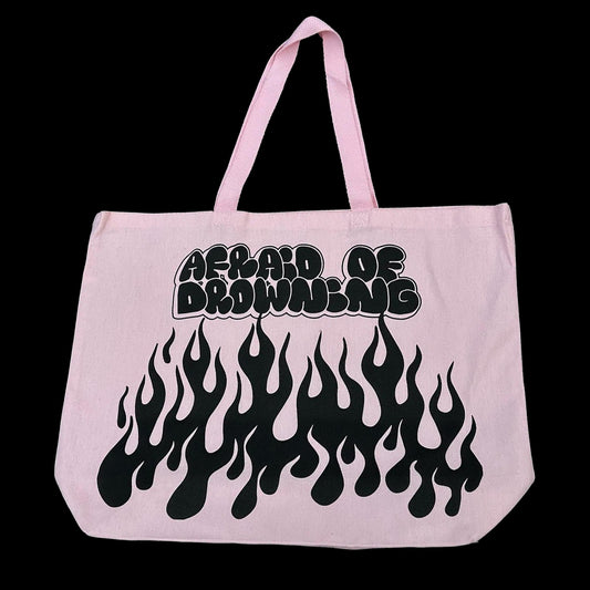 FIRE TOTE BAG - SOFT PINK