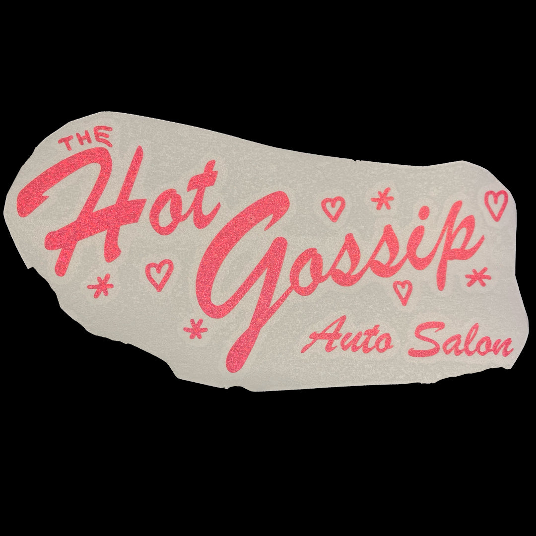 THE HOT GOSSIP AUTO SALON STICKER