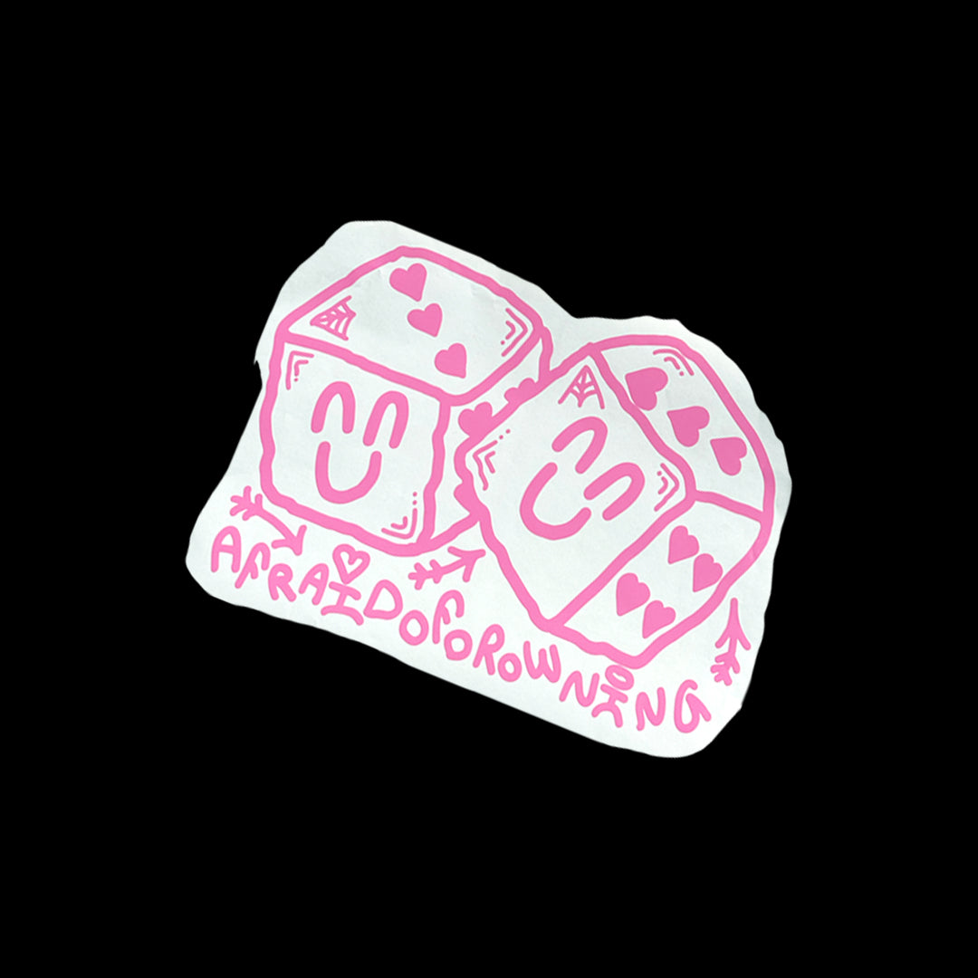 DOUBLE HEART DICE BOY BANNER - REGULAR SIZE